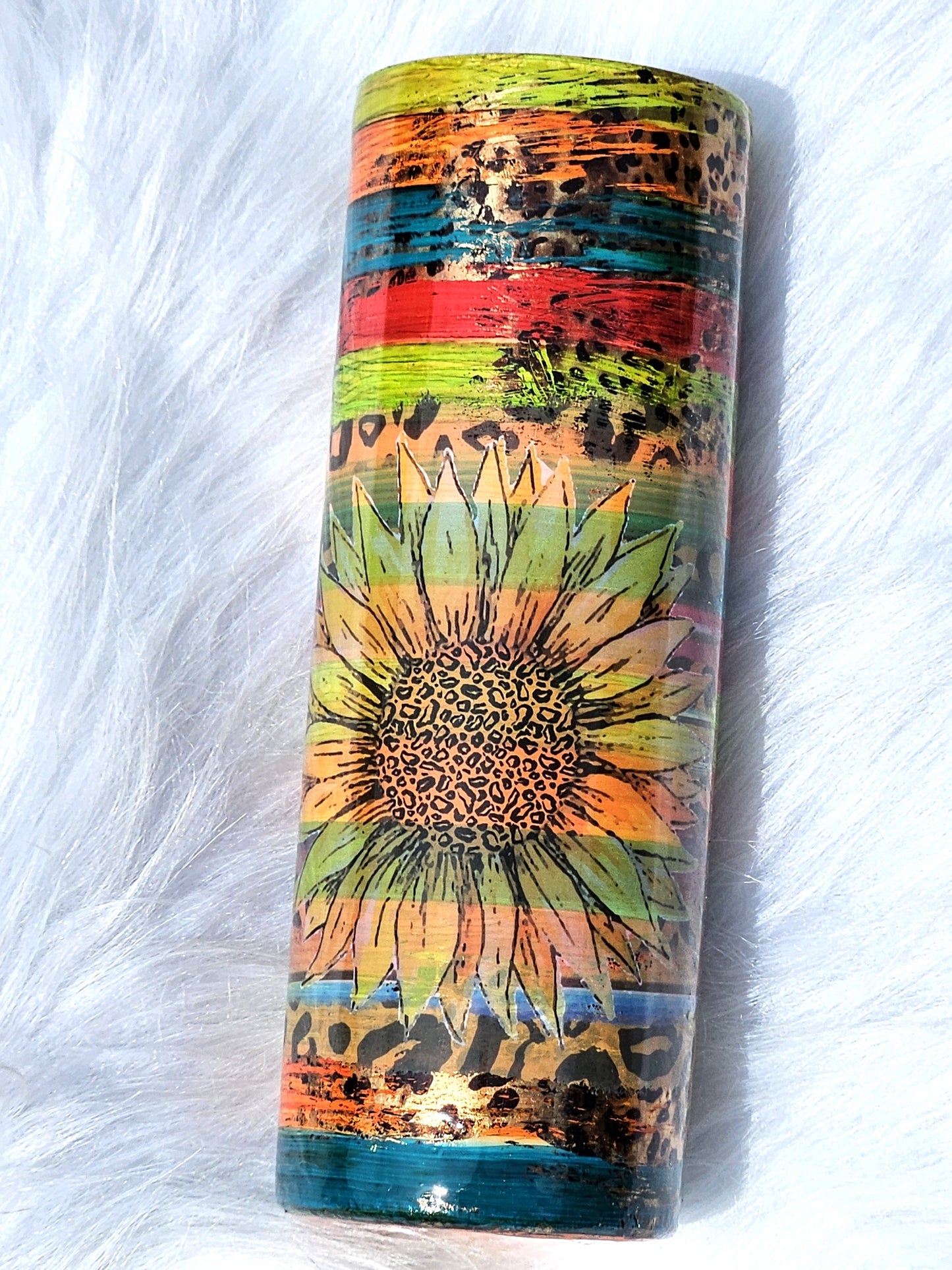 Serape Sunflower Tumbler