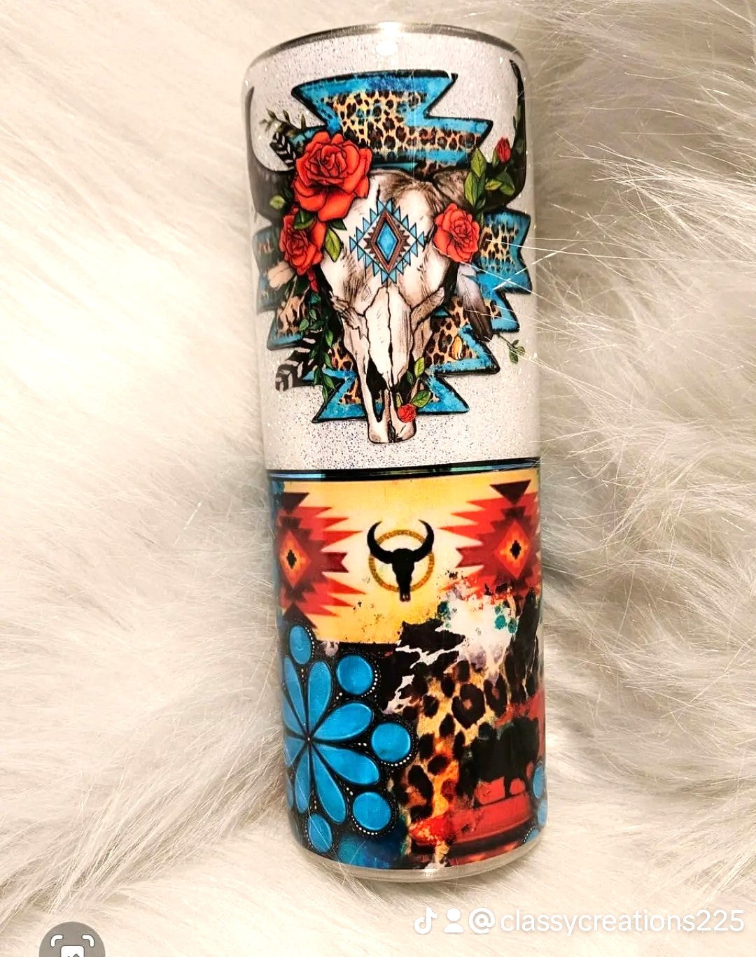 Turquoise Western Tumbler