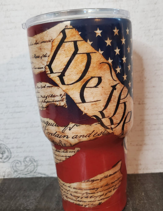 Americana Flag Tumbler